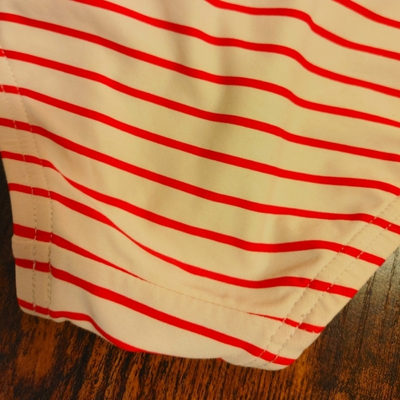 Vince Camuto Red/White Ruffled Bikini Small - Picture 3 of 9